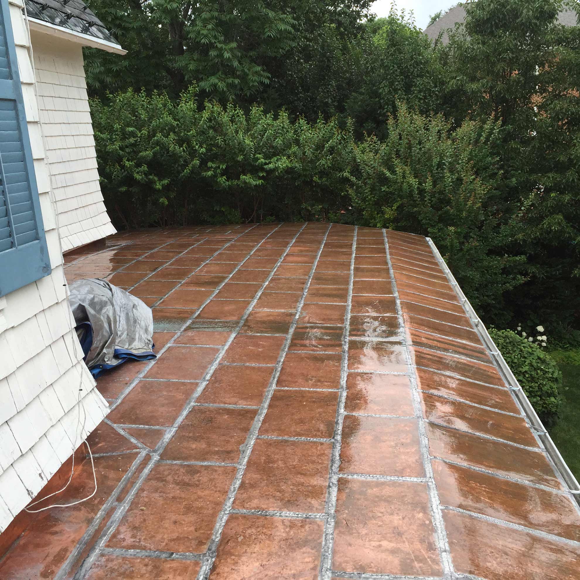 Flat Seam Copper Roof Projects- Roof-Artin Services